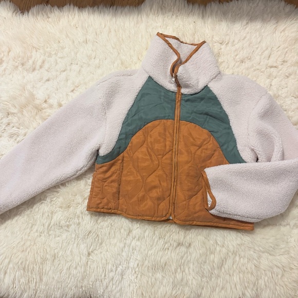 Blank NYC Jackets & Blazers - Blank Nyc Green And White Puffer Jacket